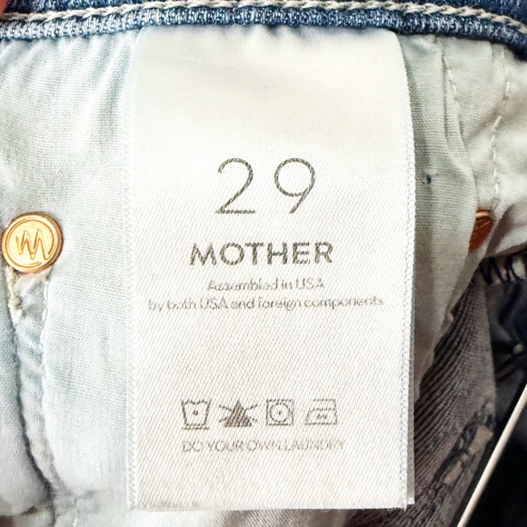 MOTHER Insider Crop Step Fray Jeans Sorry I'm Staring - Picture 13 of 14
